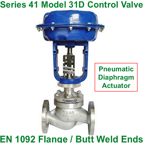 Pneumatic Glboe Valve, DIN Control Valve, Globe Valve with Pneumatic